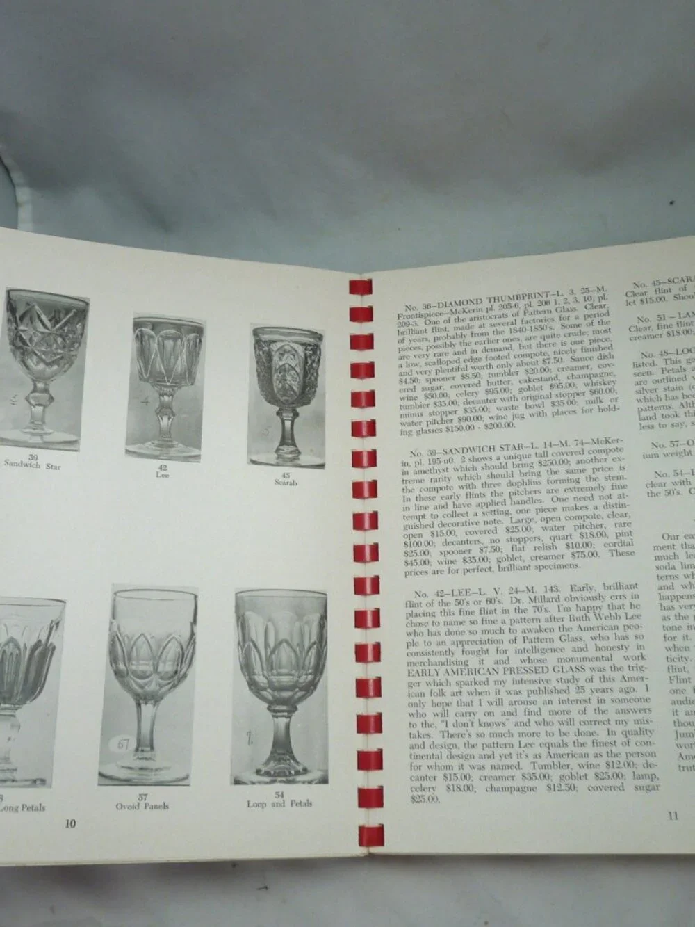 Early American Pattern Glass Metz book pressed antique 1958 price guide